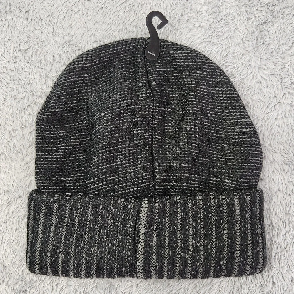 Winter Essentials‎ Beanie Mens One Size Gray Marled Knit Cuffed Hat 11MKR00391